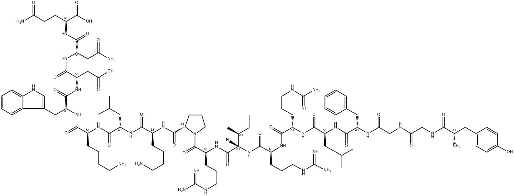 TYR-GLY-GLY-PHE-LEU-ARG-ARG-ILE-ARG-PRO-LYS-LEU-LYS-TRP-ASP-ASN-GLN-NH2 Structural