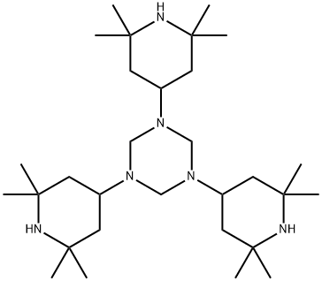 hexahydro-1,3,5-tris(2,2,6,6-tetramethyl-4-piperidyl)-1,3,5-triazine Structural