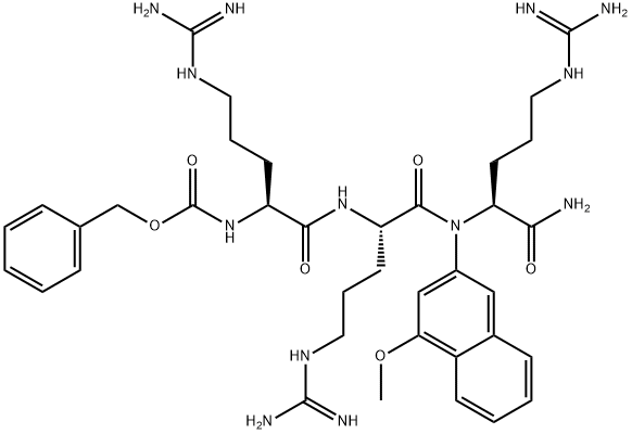 Z-ARG-ARG-ARG-4M-BETANA ACETATE SALT Structural