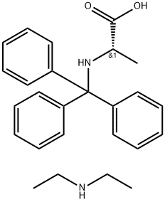 Trityl-L-Alanine diethylammonium salt Structural