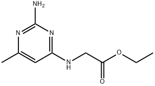 Glycine, N-(2-amino-6-methyl-4-pyrimidinyl)-, ethyl ester (9CI) Structural