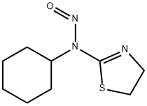 2-Thiazoline, 2-(cyclohexylnitrosamino)- Structural