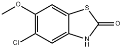 2(3H)-Benzothiazolone, 5-chloro-6-methoxy- Structural