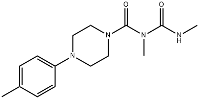 1-Piperazinecarboxamide, N-methyl-N-((methylamino)carbonyl)-4-(4-methy lphenyl)-