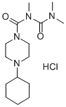 1-Piperazinecarboxamide, 4-cyclohexyl-N-((dimethylamino)carbonyl)-N-me thyl-, monohydrochloride