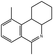 Phenanthridine, 1,2,3,4,4a,10b-hexahydro-6,10-dimethyl- (9CI) Structural