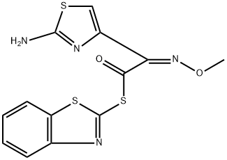 S-2-Benzothiazolyl 2-amino-alpha-(methoxyimino)-4-thiazolethiolacetate