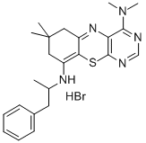 6H-Pyrimido(4,5-b)(1,4)benzothiazine, 7,8-dihydro-7,7-dimethyl-4-(dime thylamino)-9-(alpha-methylphenethylamino)-, hydrobromide