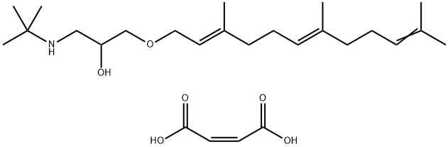 2-Propanol, 1-((1,1-dimethylethyl)amino)-3-((3,7,11-trimethyl-2,6,10-d odecatrienyl)oxy)-, (E,E)-, (Z)-2-butenedioate (1:1)