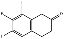 6,7,8-Trifluoro-2-tetralone Structural