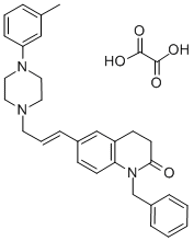 1-Benzyl-6-(3-(4-(3-methylphenyl)-1-piperazinyl)-1-propenyl)-3,4-dihyd rocarbostyril oxalate Structural