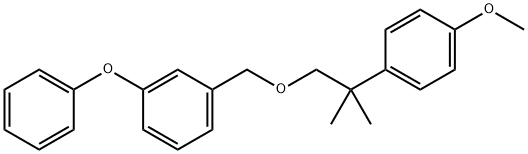 1-[[2-(4-methoxyphenyl)-2-methyl-propoxy]methyl]-3-phenoxy-benzene Structural