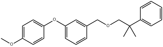 Benzene, 1-(4-methoxyphenoxy)-3-((2-phenyl-2-methylpropoxy)methyl)-