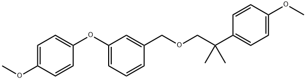 3-(4-Methoxyphenoxy)benzyl 2-(4-methoxyphenyl)-2-methylpropyl ether Structural