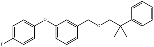 3-(4-Fluorophenoxy)benzyl 2-phenyl-2-methylpropyl ether Structural