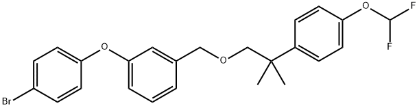 3-(4-Bromophenoxy)benzyl 2-(4-difluoromethoxyphenyl)-2-methylpropyl et her Structural