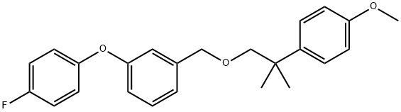 1-(4-Fluorophenoxy)-3-((2-(4-methoxyphenyl)-2-methylpropoxy)methyl)ben zene Structural