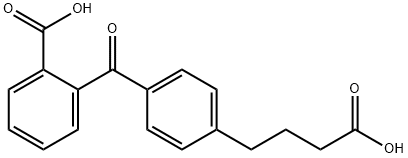 4-[4-(2-CARBOXYBENZOYL)PHENYL]BUTYRIC ACID Structural