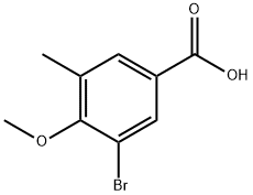 5-BROMO-4-METHOXY-3-METHYLBENZOIC ACID Structural