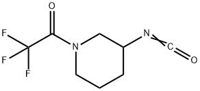 3-ISOCYANATO-1-(TRIFLUOROACETYL)PIPERIDINE
 Structural