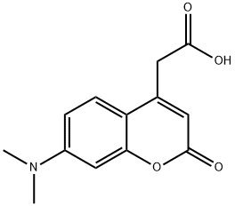 7-DIMETHYLAMINOCOUMARIN-4-ACETIC ACID Structural