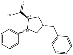 1-Benzyl-4-phenyl-pyrrolidine-3-carboxylic acid Structural