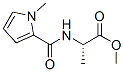 L-Alanine,N-[(1-methyl-1H-pyrrol-2-yl)carbonyl]-,methylester(9CI) Structural