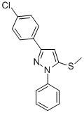 3-(4-CHLOROPHENYL)-5-METHYLTHIO-1-PHENYL-1H-PYRAZOLE