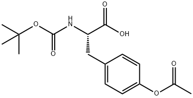 BOC-TYR(AC)-OH Structural