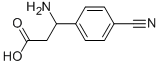 3-AMINO-3-(4-CYANOPHENYL)PROPANOIC ACID Structural