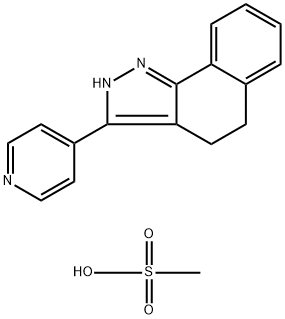 4 5-DIHYDRO-3-(4-PYRIDINYL)-2H-BENZ(G)-INDAZOLE METHANESULFONATE