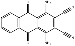 1,4-DIAMINO-2,3-DICYANO-9,10-ANTHRAQUINONE Structural