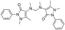 4,4'-[methylenebis(methylimino)]bis[1,2-dihydro-1,5-dimethyl-2-phenyl-3H-pyrazol-3-one] Structural