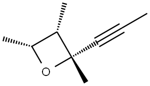 Oxetane, 2,3,4-trimethyl-2-(1-propynyl)-, (2alpha,3alpha,4alpha)- (9CI) Structural