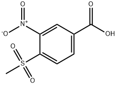 4-METHANESULFONYL-3-NITRO-BENZOIC ACID Structural