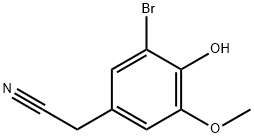 3-BROMO-4-HYDROXY-5-METHOXYPHENYLACETONITRILE Structural