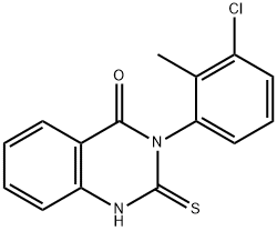 3-(3-CHLORO-2-METHYLPHENYL)-2-THIOXO-2,3-DIHYDRO-4(1H)-QUINAZOLINONE Structural