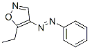 Isoxazole, 5-ethyl-4-(phenylazo)- (9CI) Structural