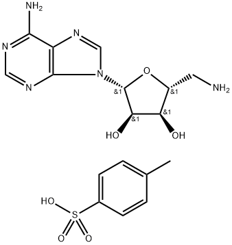 5'-AMINO-5'-DEOXYADENOSINE P-TOLUENESULFONATE SALT Structural