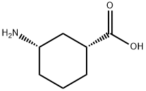 Cyclohexanecarboxylic acid, 3-amino-, (1R,3S)- (9CI) Structural