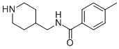 4-methyl-N-(piperidin-4-ylmethyl)benzamide Structural