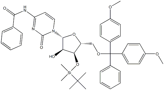 N4-Benzyl-3'-O-t-butyldiMethylsilyl-5'-O-(4,4'-diMethoxytrityl)cytidine Structural