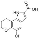 1,7,8,9-Tetrahydro-5-chloropyrano(2,3-g)indole-2-carboxylic acid