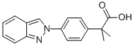 2-(p-(2H-Indazol-2-yl)phenyl)-2-methylpropionic acid Structural