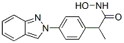 N-hydroxy-2-(4-indazol-2-ylphenyl)propanamide Structural