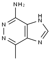 1H-Imidazo[4,5-d]pyridazin-4-amine,  7-methyl-  (9CI) Structural