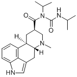 6-Methyl-N-(1-methylethyl)-N-(((1-methylethyl)amino)carbonyl)ergoline- 8-carboxamide Structural