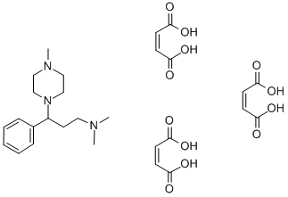 1-Piperazinepropanamine, gamma-phenyl-N,N,4-trimethyl-, (Z)-2-butenedi oate (1:3)