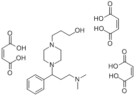 1-Piperazinepropanol, 4-(3-(dimethylamino)-1-phenylpropyl)-, (Z)-2-but enedioate (1:3)