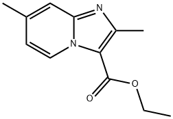 ETHYL 2,7-DIMETHYLIMIDAZO[1,2-A]PYRIDINE-3-CARBOXYLATE Structural